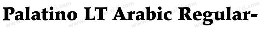 Palatino LT Arabic Regular字体转换